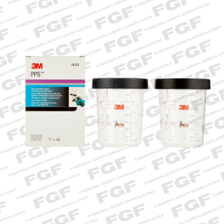 3m Accuspray Cup and Collar 16122, Midi, 13.5, 2 kits per box