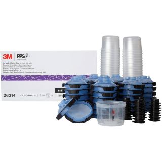3M Accuspray Mini 6.8oz Lids and Liners, 125 micron filter, 26314, 25 per pack