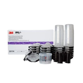 3M Accuspray Mini 6.8oz Lids and Liners, 200 micron filter, 26114, 25 per pack