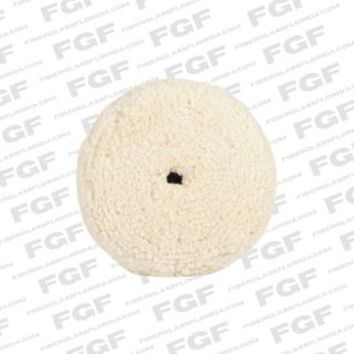 5" Wool Buffing Pad Velcro Backing 501g