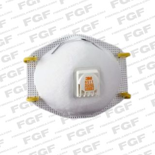 3M 8511 Double Strap Dust Mask With Purge Valve