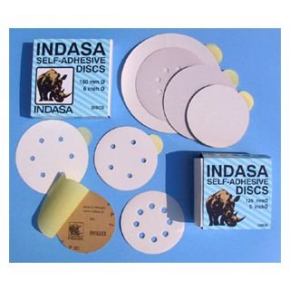 6" Hook It Indasa White Line Sandpaper