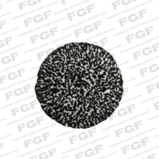 9" Black awoolnd White Wool Compounding Pad 890146
