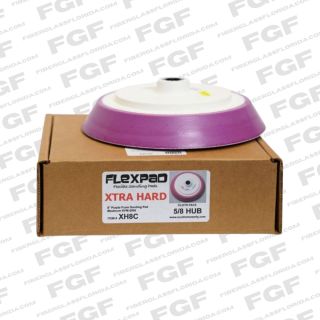 8 Inch Extra Hard Pad Cloth Back 5/8-11 Hub