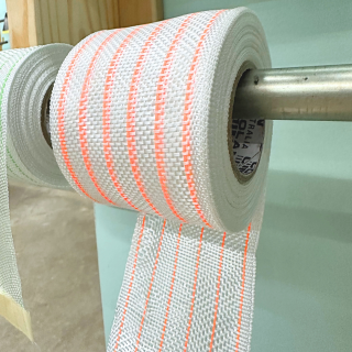 3" 5oz e-glass / poly hybrid rail tape (6-strand) orange #5775