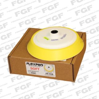 8 Inch Soft White Pad Cloth Back 5/8-11 Hub