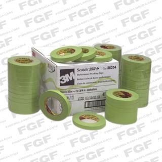 3M 233+ GREEN MASKING TAPE -- 1/2"