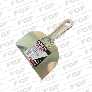 6" STIFF PUTTY KNIFE STEEL | Fiberglass Florida