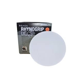 5" Indasa Rhynogrip White Line Hook & Loop Sanding Discs — Solid, 50/Box