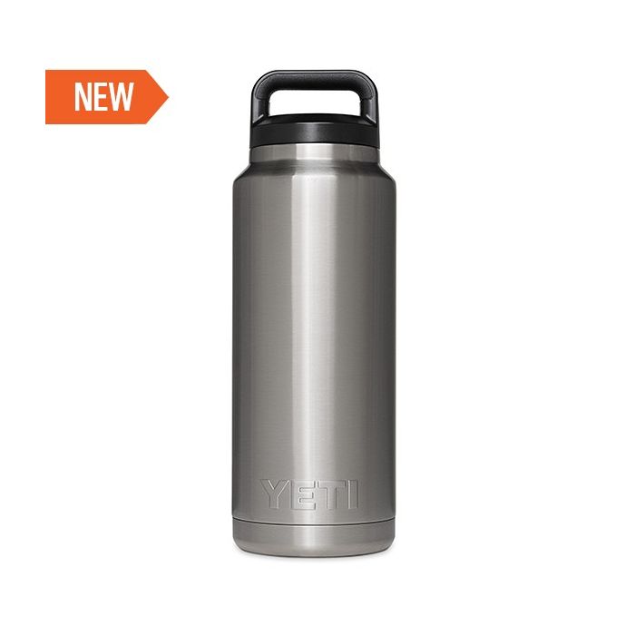 YETI Rambler 36oz Vacuum Insulated Stainless Steel Bottle with Cap  (Stainless Steel) (Black)
